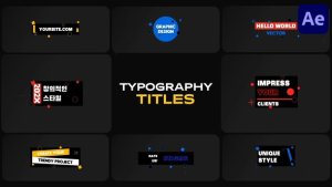 Videohive Typography Titles for After Effects 52681003 Titles template preview