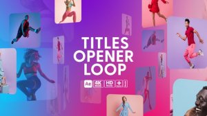 Videohive Titles Opener Loop Titles template preview