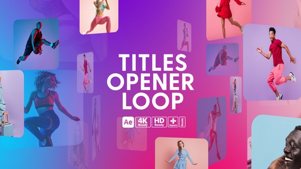 Videohive Titles Opener Loop Titles template preview