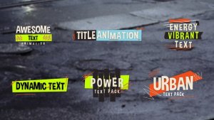 Videohive Urban Energy Titles Titles template preview