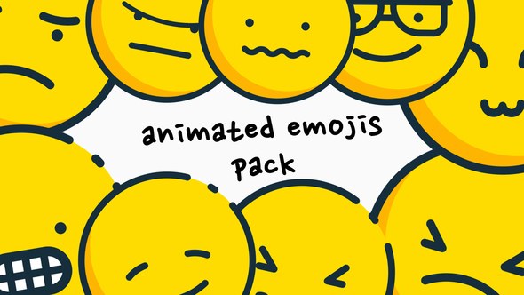 Videohive Animated Emojis Pack Elements template preview