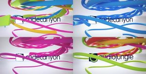 Videohive Clean Ribbon Logo Reveal Logo Stings template preview