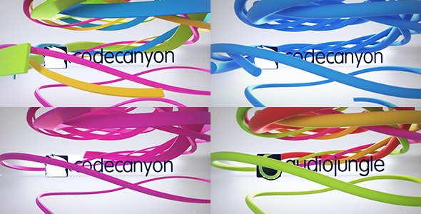Videohive Clean Ribbon Logo Reveal Logo Stings template preview