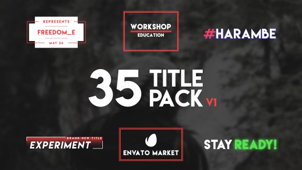 Typography Video Displays template preview