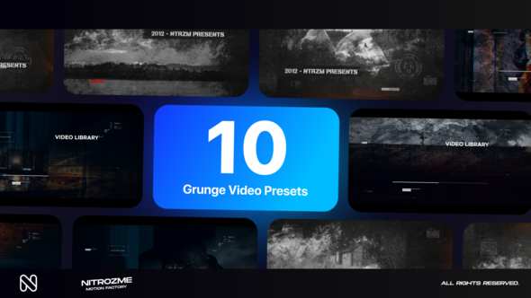 Videohive Grunge Typography Vol. 02 Titles template preview