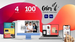 Videohive Color it - Multicolor Web and App Promo Product Promo template preview