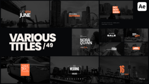 Videohive Various Titles 49 Titles template preview