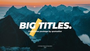 Fast and Stylish Titles Video Displays template preview