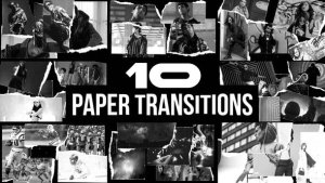 Videohive Paper Style Freeze Frame Transition Elements template preview