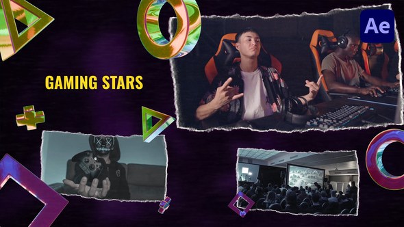 Videohive Gaming Slideshow Video Displays template preview