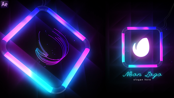 Videohive Neon Logo Reveal 33186480 Logo Stings template preview