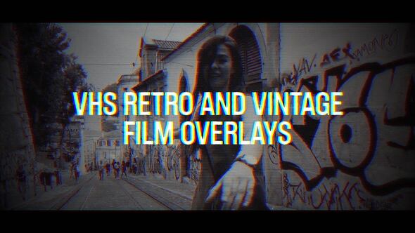 Videohive VHS Retro and Vintage Overlays 53887435 Elements template preview