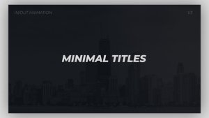 Videohive Minimal Titles 31884575 Titles template preview