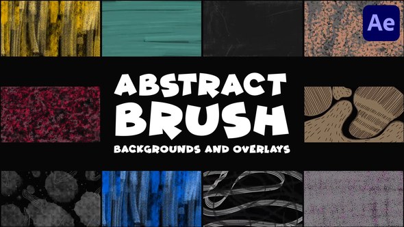 Videohive Abstract Brush Backgrounds And Overlays | After Effects Elements template preview