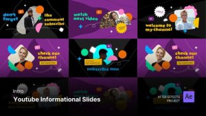 Videohive Intro/Opening - Youtube Informational Slides After Effects Project Files Openers template preview