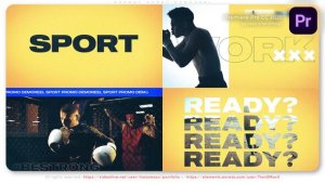 Energy Sport Demo Reel Premiere Pro template preview