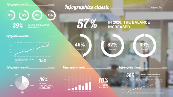 Videohive Infographics white Infographics template preview