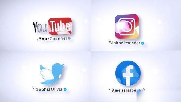 Videohive Social Media - Logo Reveal Logo Stings template preview