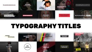 Videohive Stylish Typography Titles Pack Titles template preview