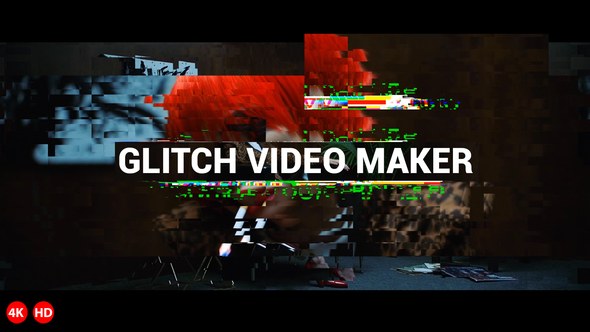 Videohive Glitch Video Maker Elements template preview