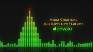 Audio Meter Christmas Wishes Video Displays template preview