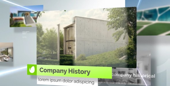 Videohive Light Corporate Slideshow Video Displays template preview