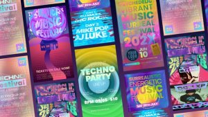 Videohive Neon Gradient Stories Product Promo template preview