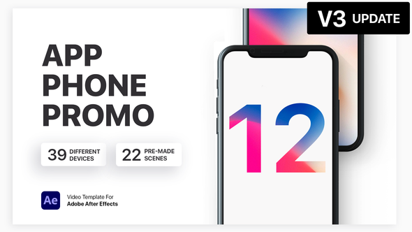 Phone - App Presentation Video Displays template preview