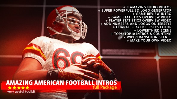 Videohive Amazing American Football Intro Openers template preview