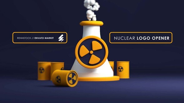 Videohive Nuclear logo Logo Stings template preview
