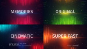 Videohive The Memories Words Opener Openers template preview
