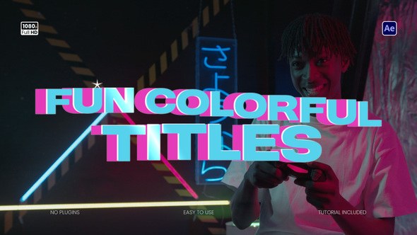 Videohive Fun Colorful Titles Titles template preview