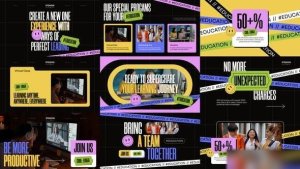 Videohive Colorful Online Course Openers template preview