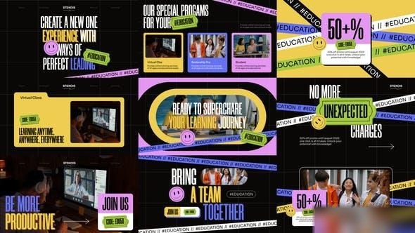 Videohive Colorful Online Course Openers template preview