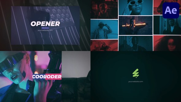 Videohive Promo Opener Slideshow for After Effects Openers template preview