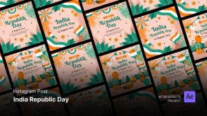 Videohive Social Media Post - India Republic Day After Effects Project Files Openers template preview
