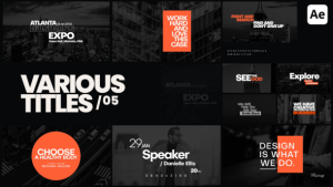 Videohive Various Titles 05 Titles template preview