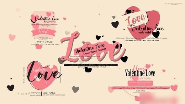 Videohive Valentine's Day Invitation Openers template preview