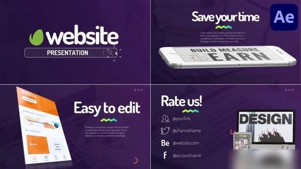 Videohive Website Promo Presentation for After Effects Openers template preview