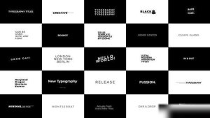 Videohive Typography Titles | AE 43068961 Titles template preview