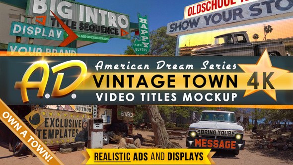Videohive Vintage Town Titles Intro | AD Openers template preview