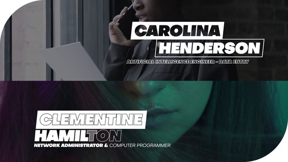 Videohive Minimal Lower Thirds 39243741 Titles template preview