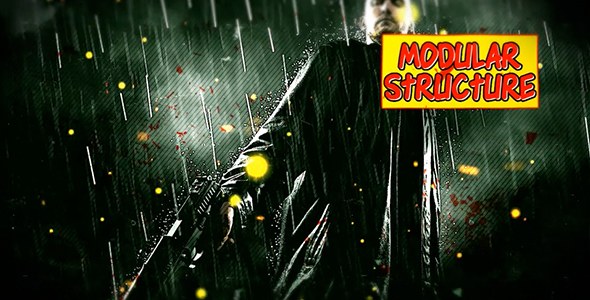 Comic Story Video Displays template preview