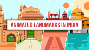 Videohive Animated Landmarks In India Infographics template preview