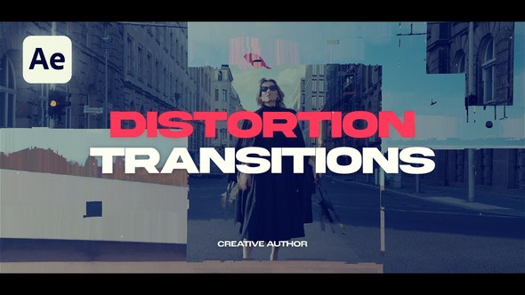 Videohive Distortion Transitions 58462674 Elements template preview