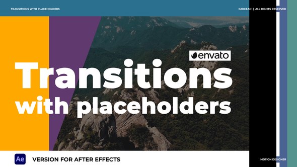 Videohive Transitions with Placeholders Elements template preview