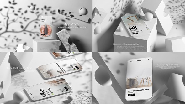 Videohive Luxury App Promo Product Promo template preview