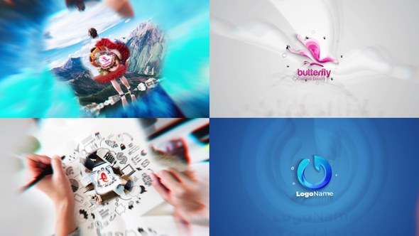Creative Media Intro Logo Reveal Premiere Pro template preview