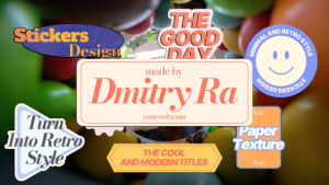 Videohive Stickers Titles Titles template preview
