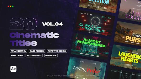 Videohive Cinematic Titles vol.04 | After Effects Titles template preview